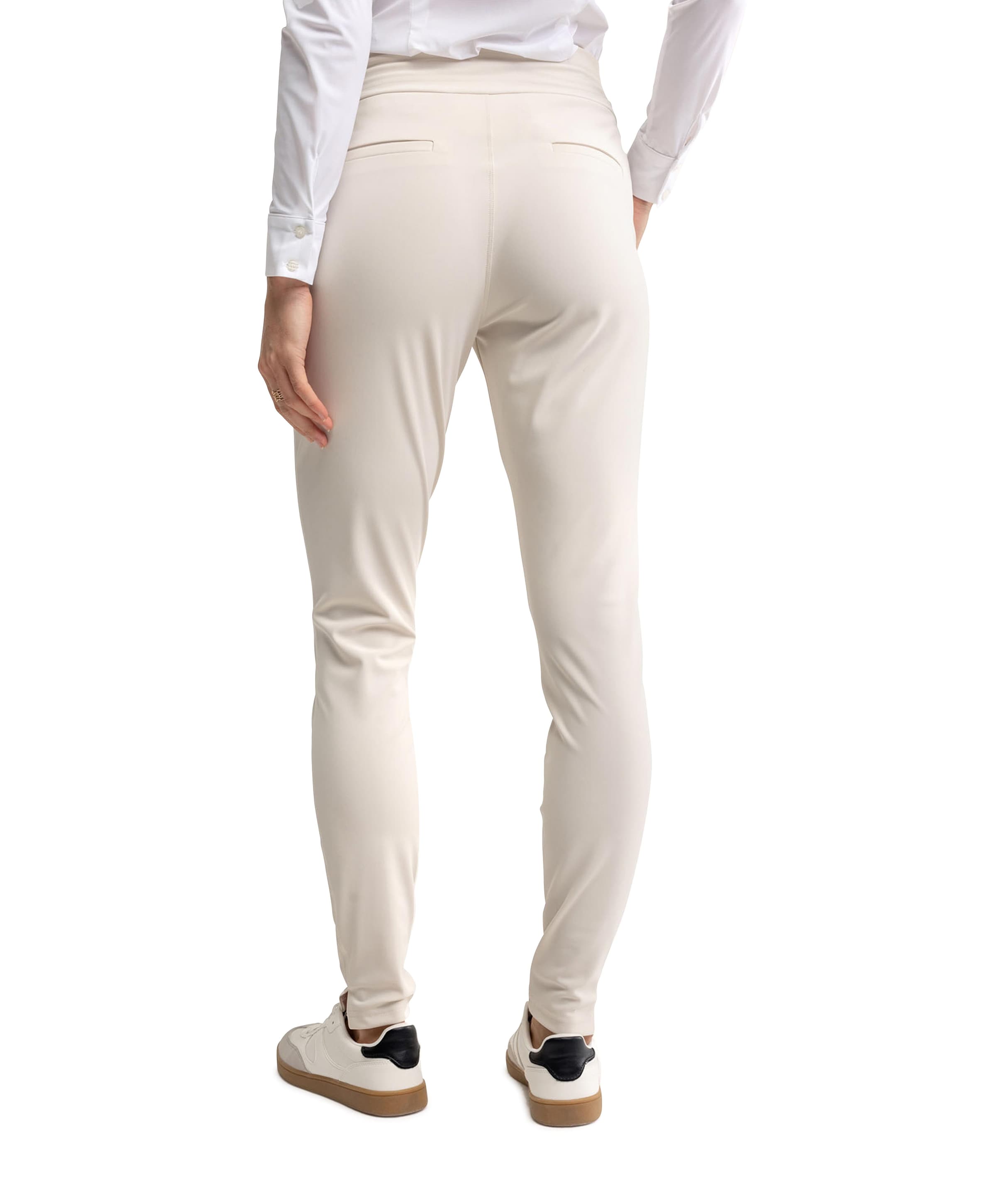 Studio Anneloes Downstairs bonded trousers ecru
