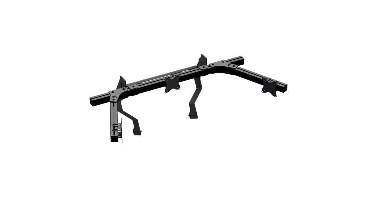 Res-TechGT Monitor Stand Integrated Triple monitorarm  (Zwart)