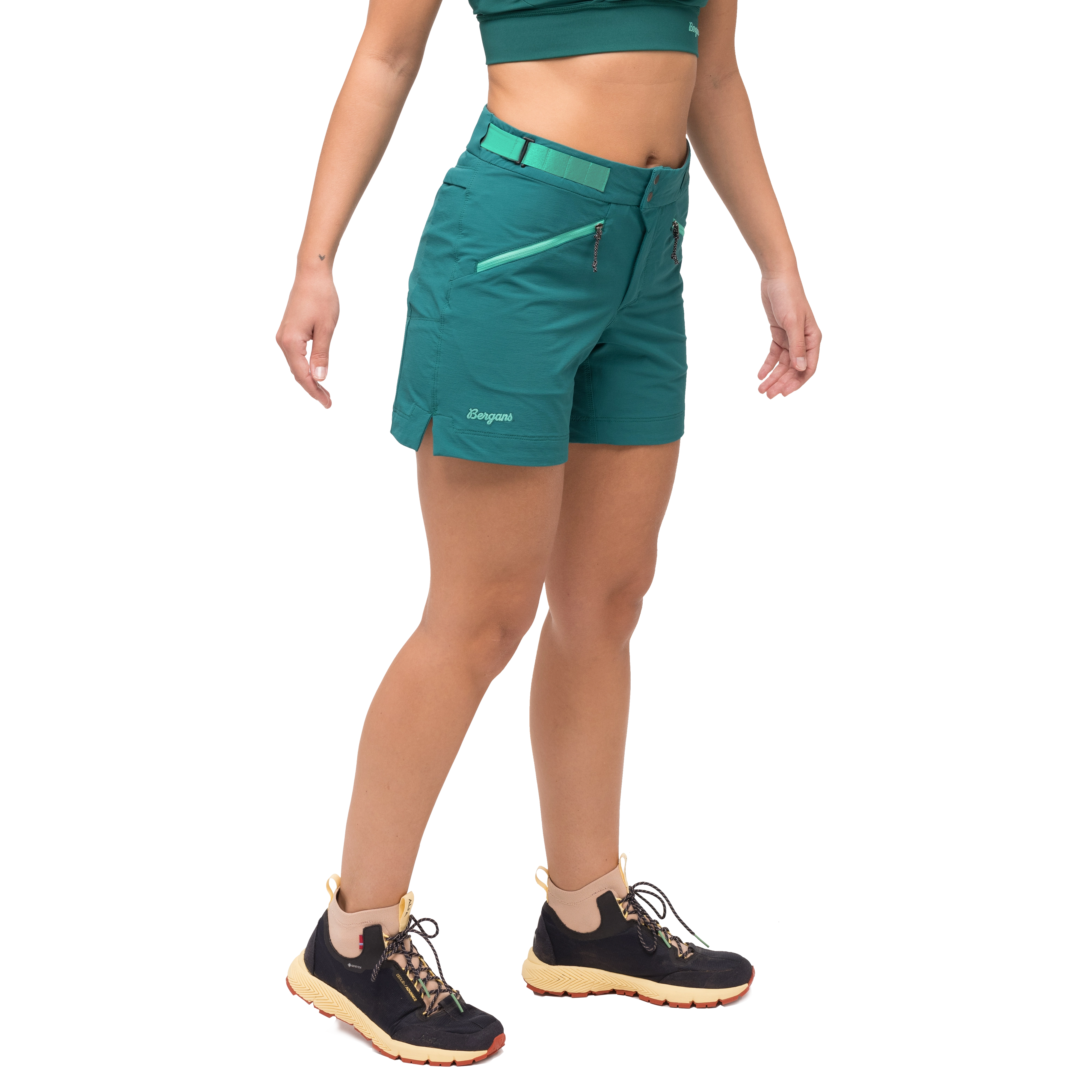 Tind Softshell Shorts Women Malachite Green