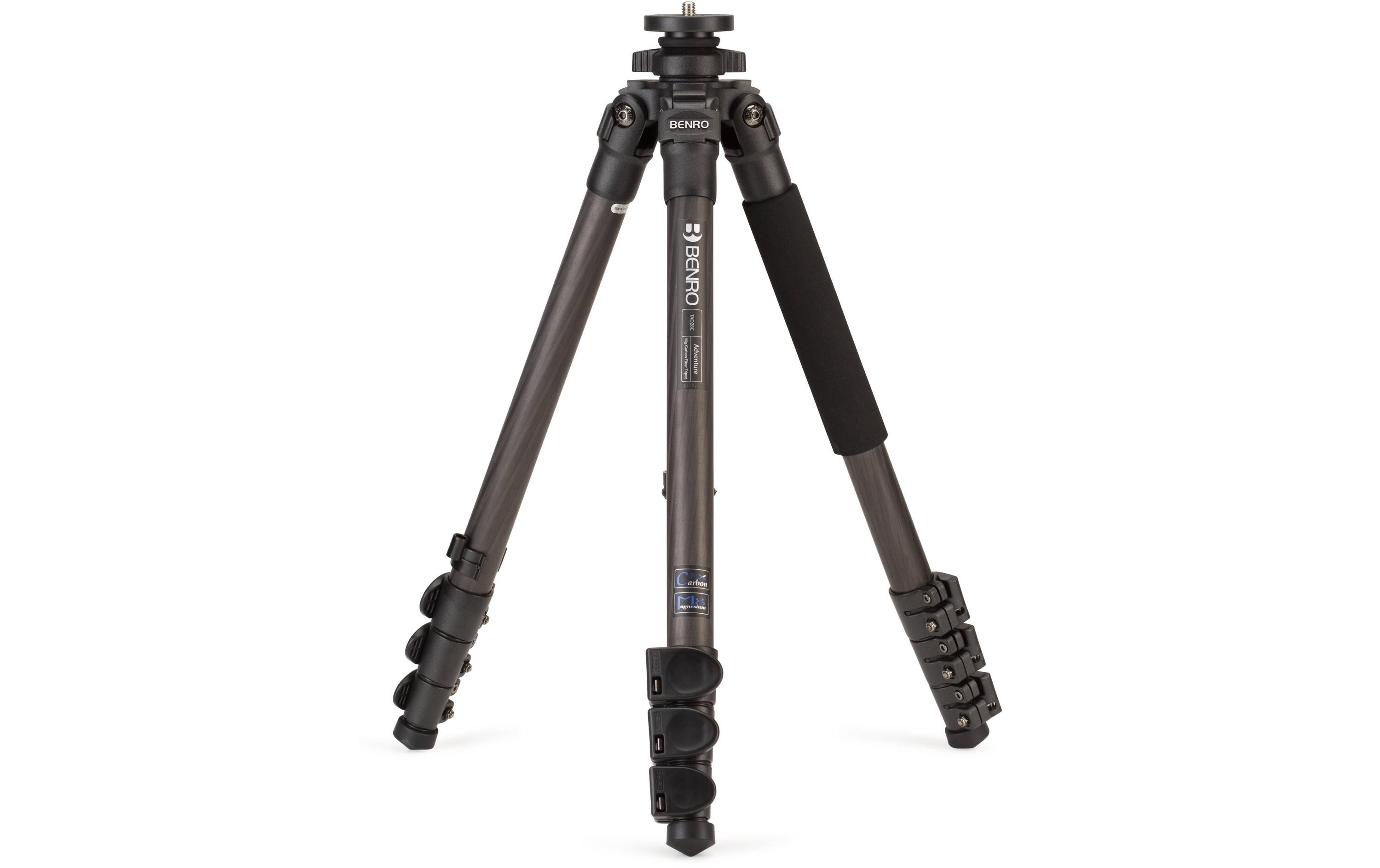 Stativ TAD28C Adventure Carbon<br>Robustes Dreibeinstativ mit Kugelkopf und Schnellwechselplatte