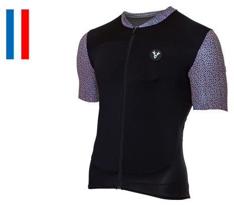 Maillot Manches Courtes LeBram Aspin Noir Orange