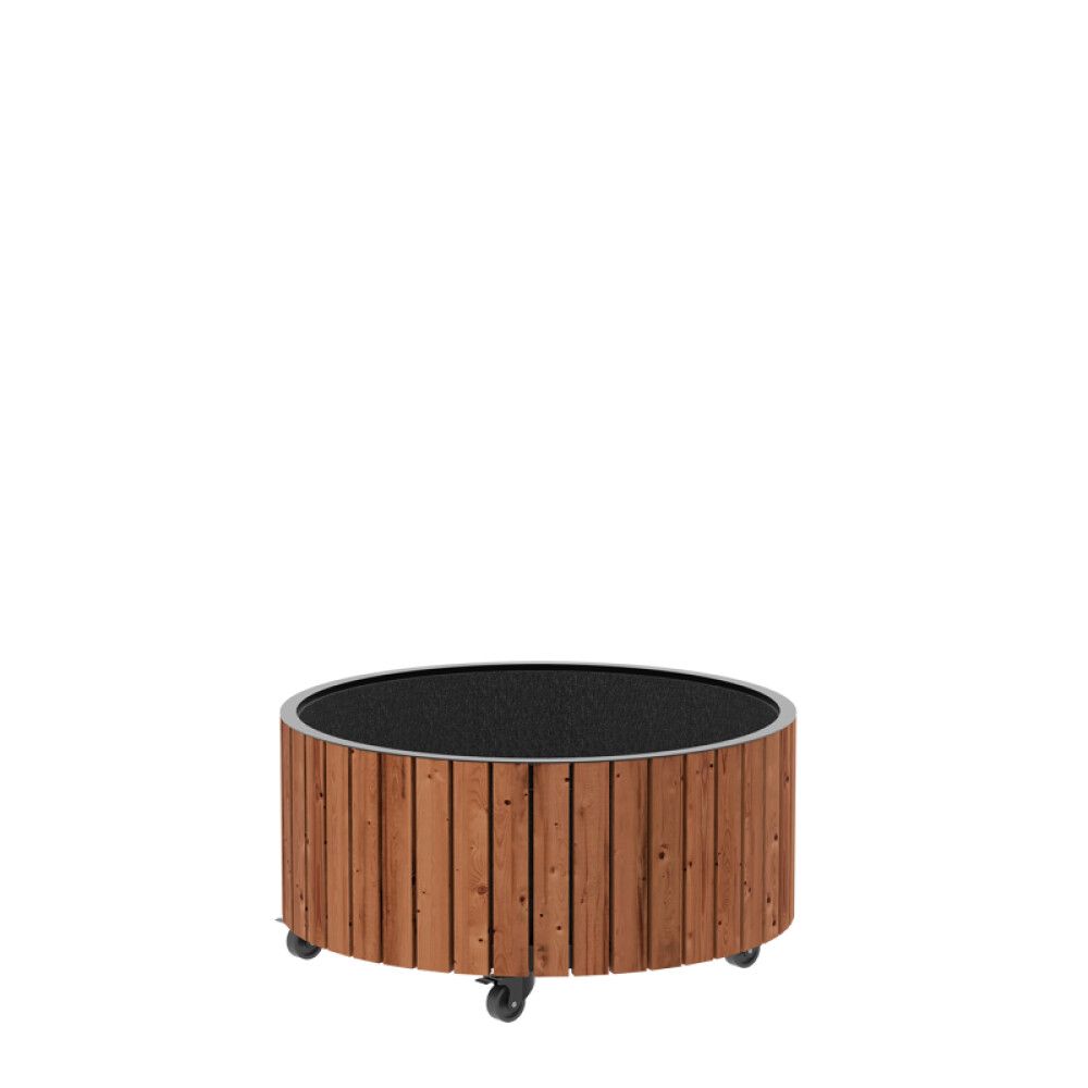 PLANTEKASSE PLUS CIRCLE M/HJUL Ø70/35CM