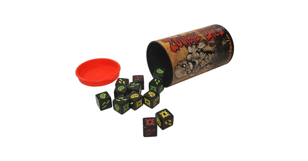 Zombie Dice Dobbelspel  (Engels, 2 - 8 spelers, 10 - 20 minuten, Vanaf 10 jaar)