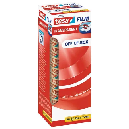 tesafilm transparent Officebox 10 Rollen 33m x 15mm