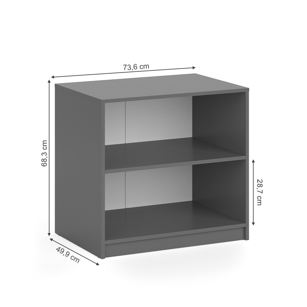 Vicco Kommode für Kleiderschrank Visit 2 Ablagen Sideboard Dielenschrank