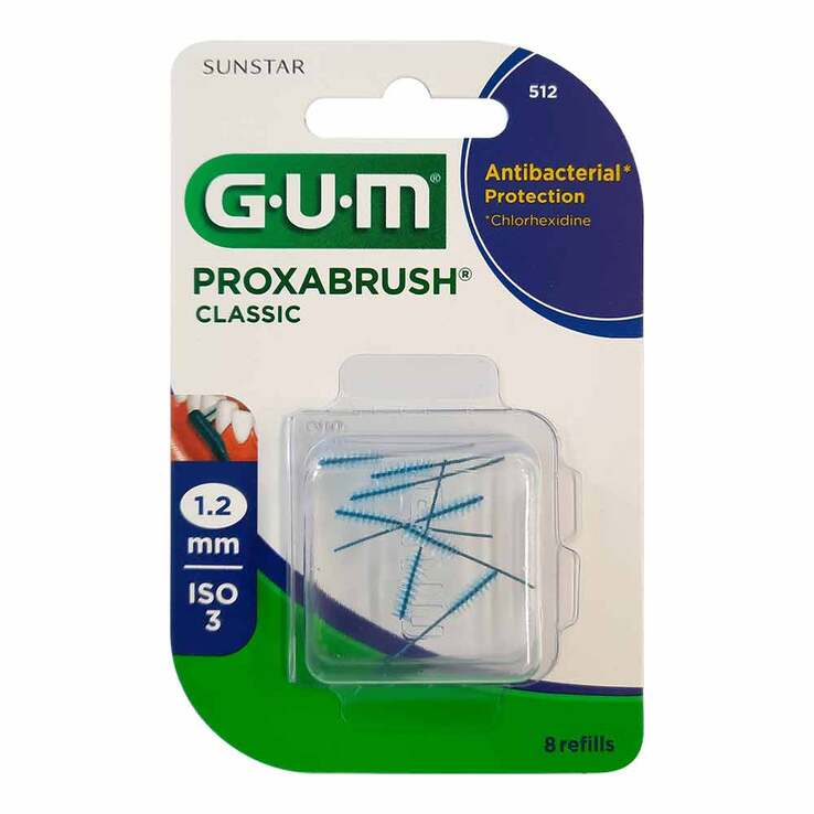 GUM Proxabrush Classic Ersatzbürsten 1,2 mm, 8 St
