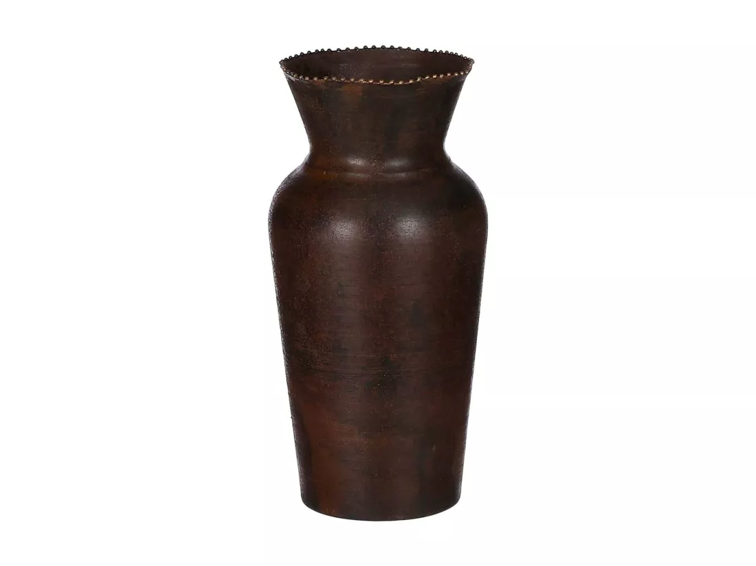Vase col évasé couleur cuivre