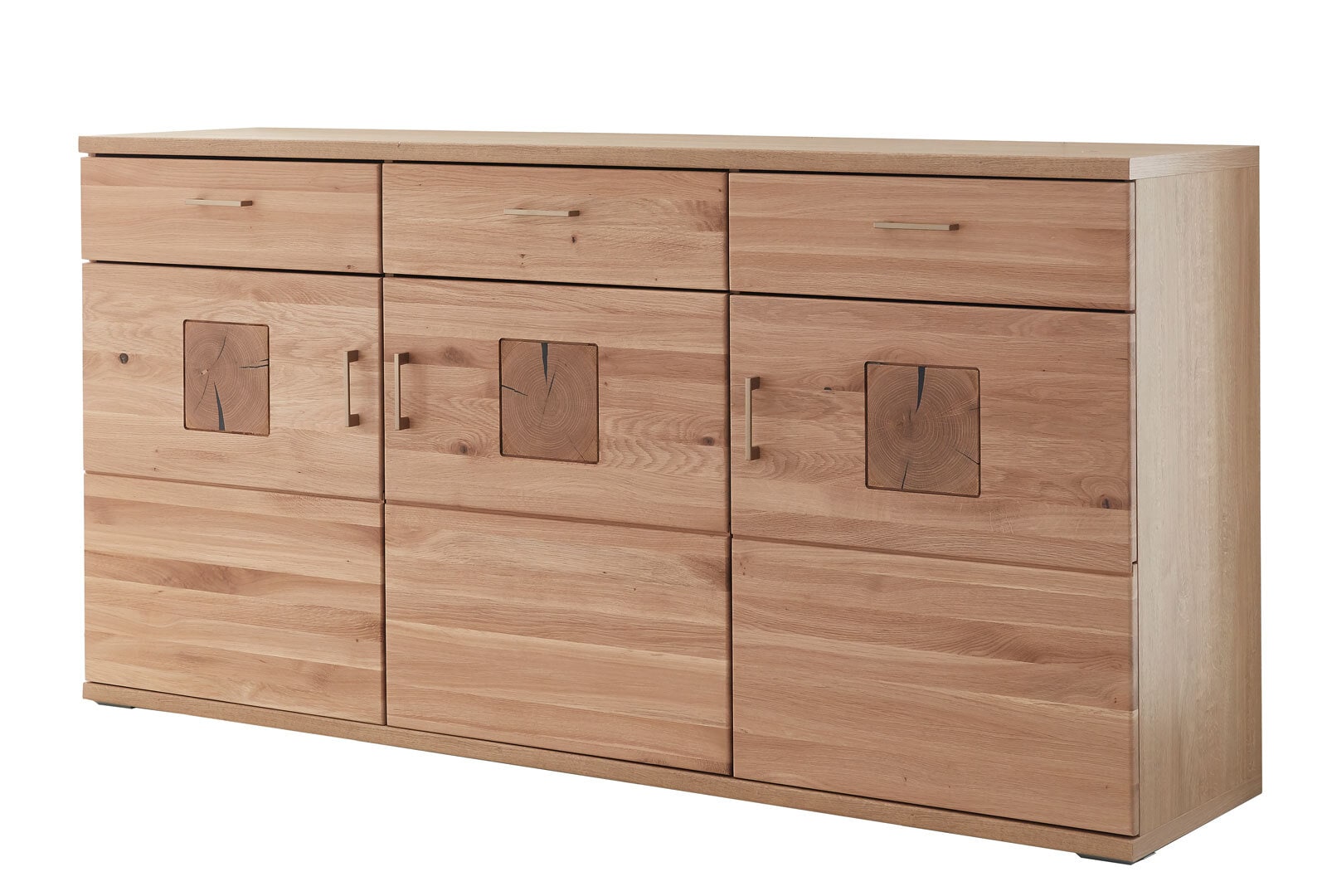 Sideboard Kansas Front Alteiche massiv geölt 180x91x43,8 cm