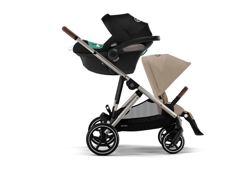 CYBEX Gold Kinderwagen Gazelle S Beige Kinderwagen mit 20 Kombinationen
