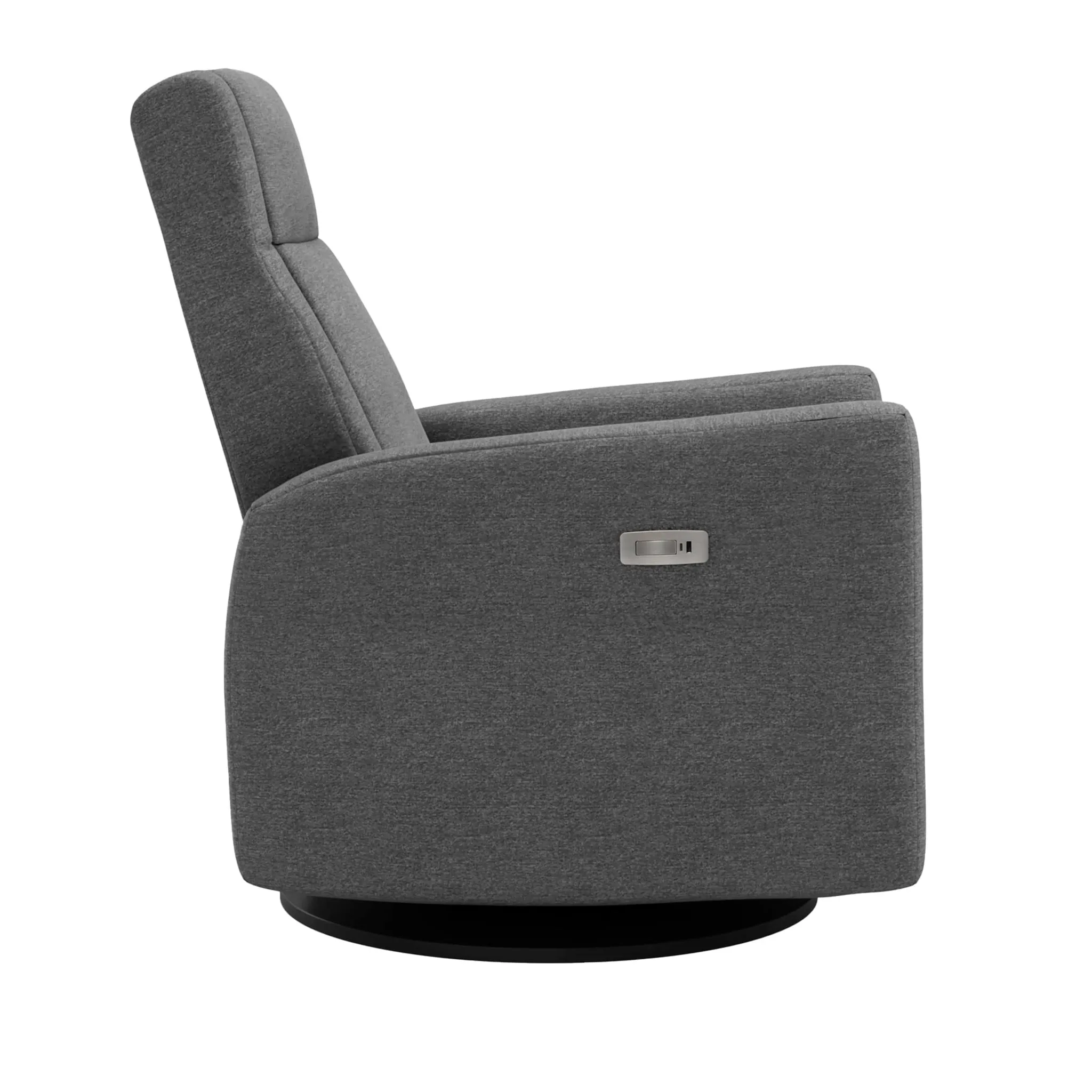 Jaymar BB Fauteuil Berçant et Pivotant Nelly - Nexus Charcoal  Noir avec Mécanisme Électrique