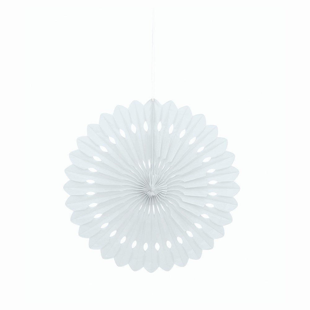 Papieren Waaier Wit 40cm