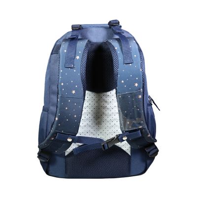 Sac à dos Cybel - 2 compartiments - bleu marine et doré - Bagtrotter