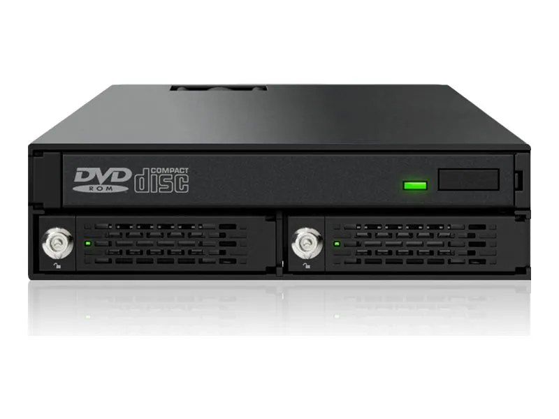 ICY Dock ToughArmor MB994IKO-3SB - Hus til lagringsenhed - SATA 6Gb/s / SAS 12Gb/s - SATA 6Gb/s - sort