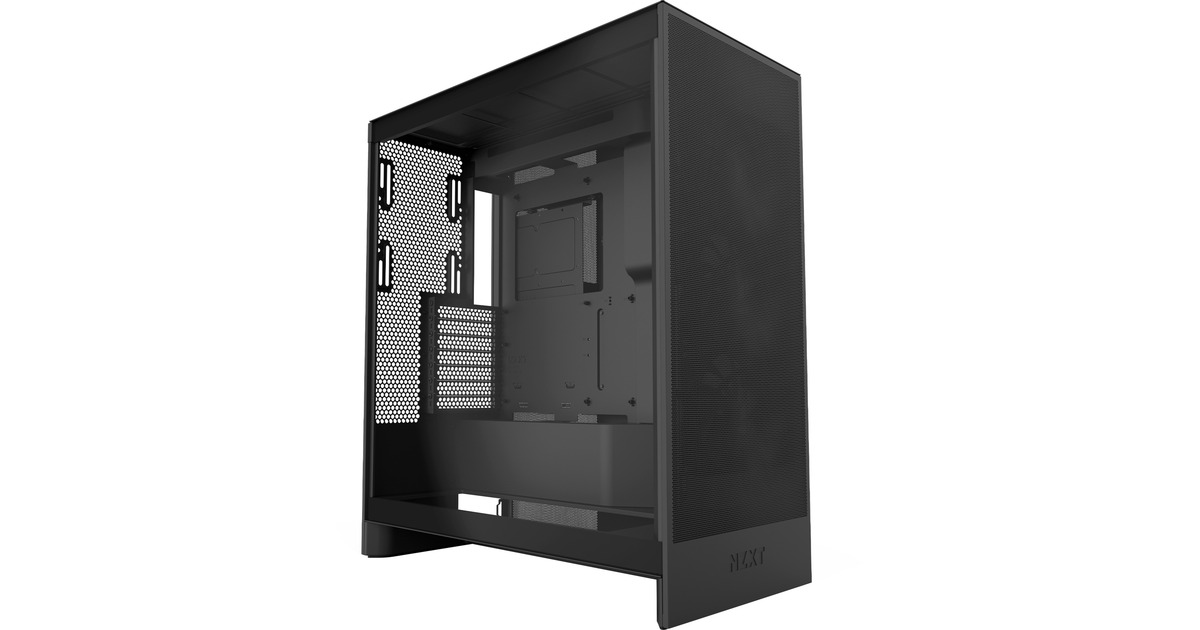 NZXTH7 Flow (2024) midi tower behuizing  (Zwart | 2x USB-A | 1x USB-C | Tempered Glass)