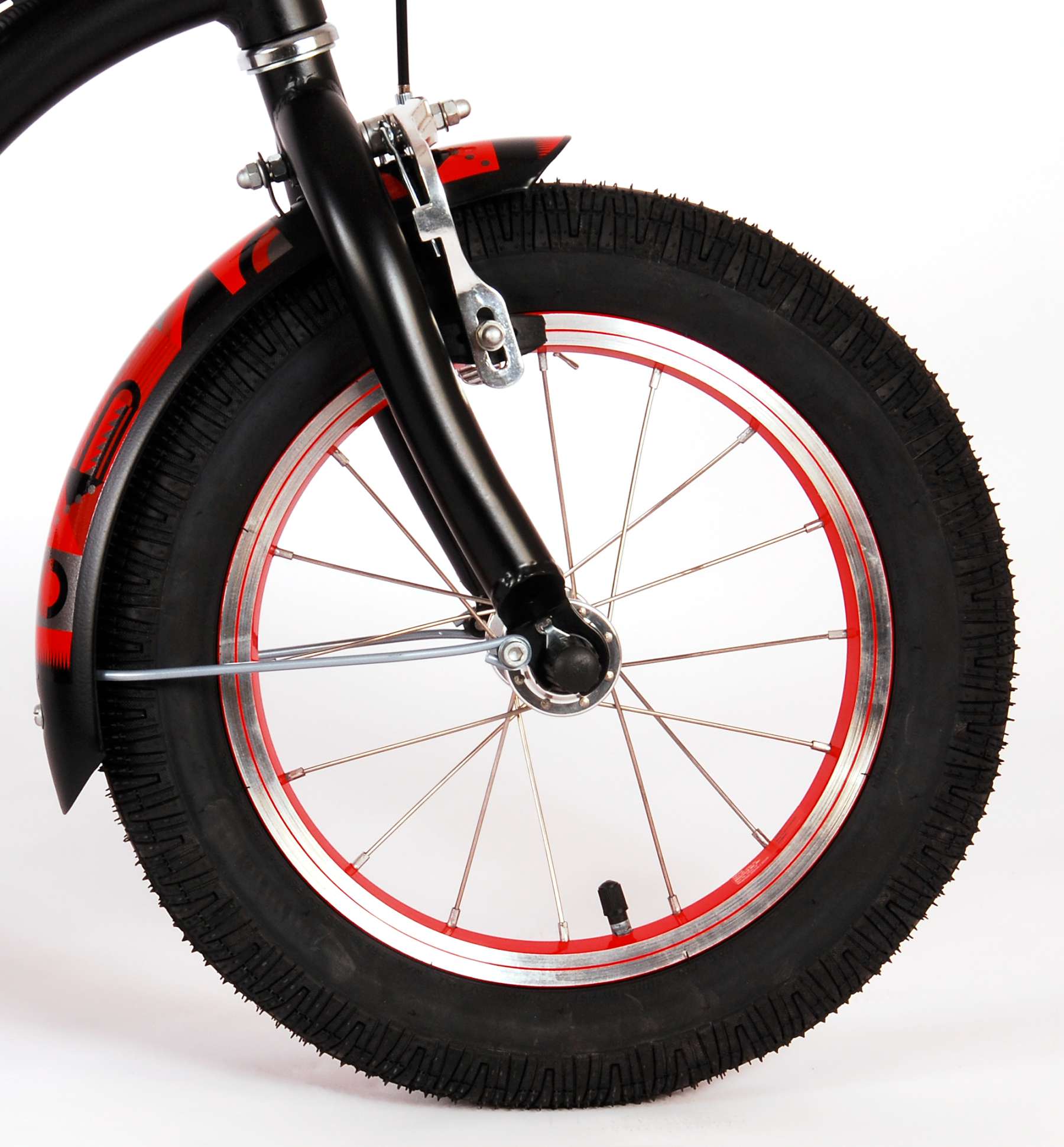 TPFSports Miracle Cruiser Kinderfahrrad - Jungen - 14 Zoll - Rücktritt + Handbremse - Mattschwarz