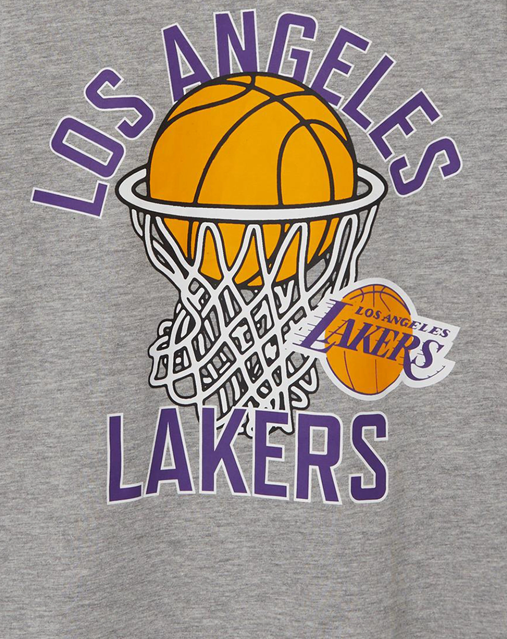 T-Shirt NKMNALD LA LAKERS in grey melange
