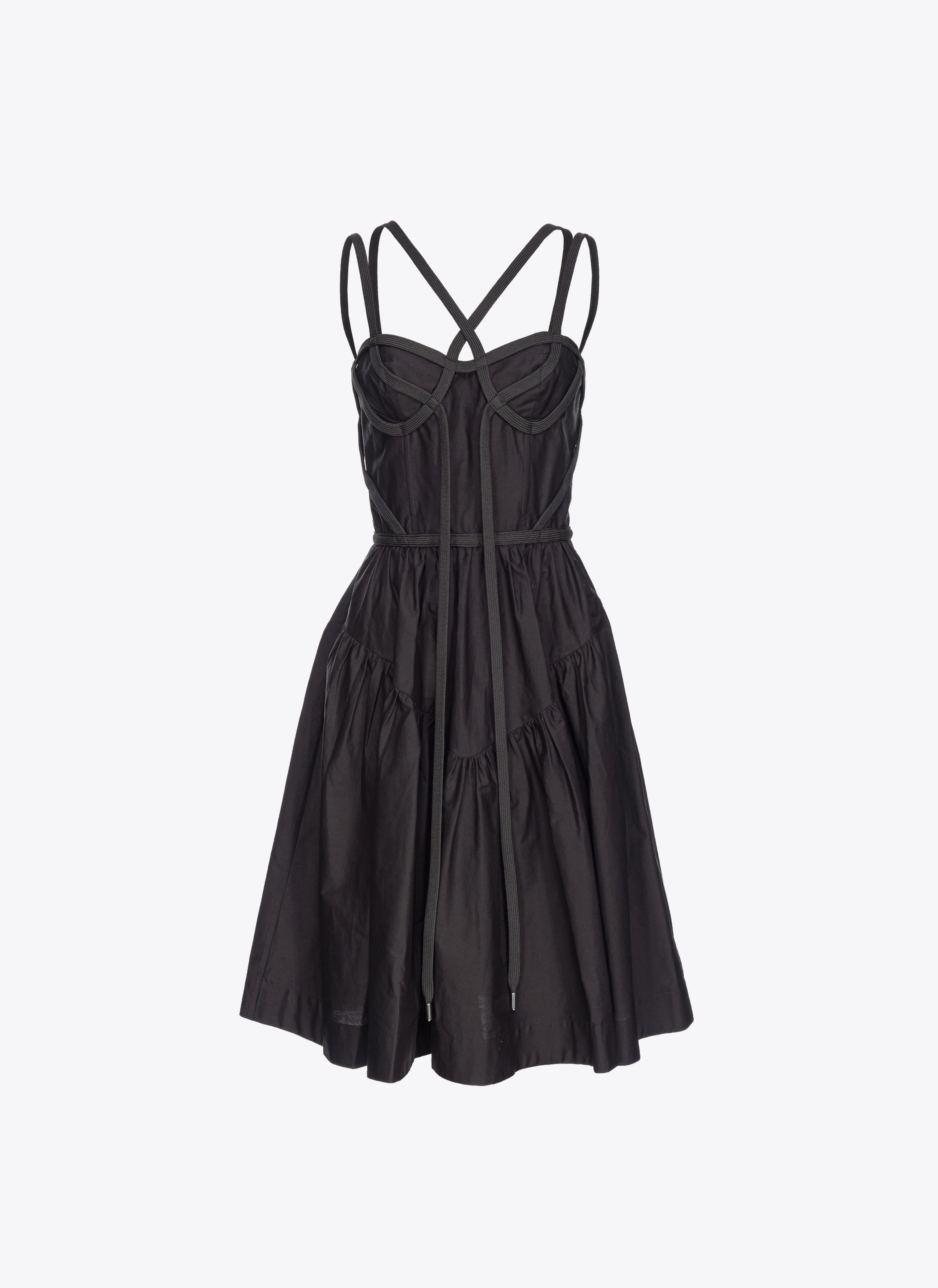 Robe à lacets façon corset | Noir