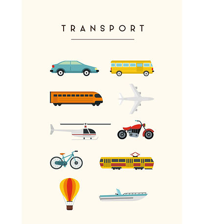 Citatplakat Poster - Kinderplakat - Transport - A3