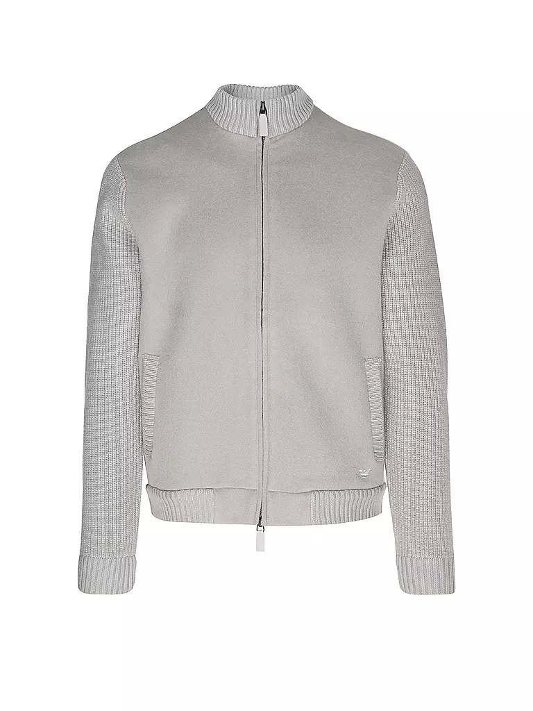 EMPORIO ARMANI Strickjacke hellgrau