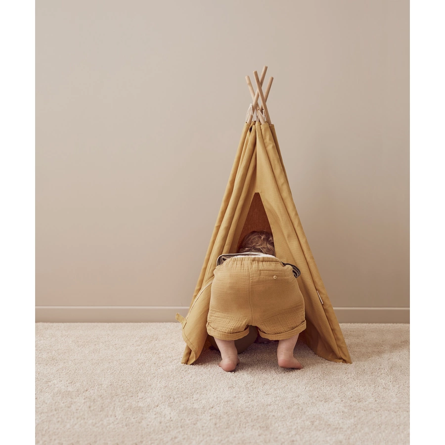 Kids Concept® Tipi Zelt Mini H 75 cm gelb