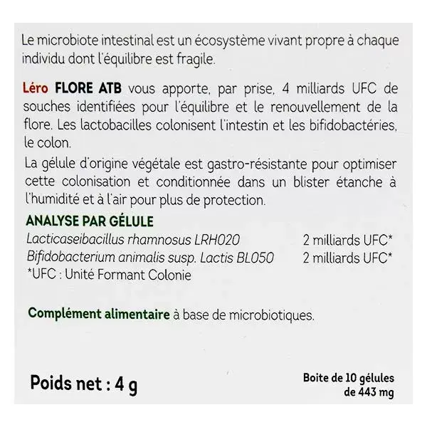Léro Flore ATB 10 cápsulas