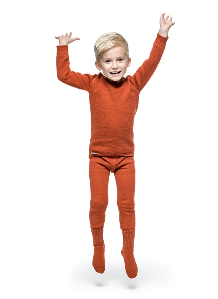 Woolpower Kids' Crewneck 200 Autumn Red
