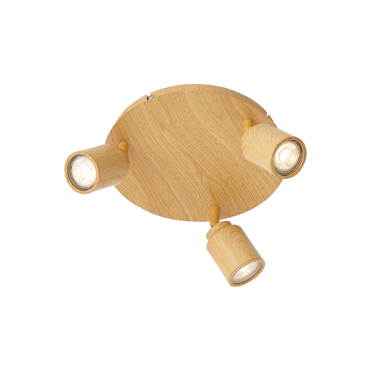 QAZQA Japandi plafondlamp licht hout 3-lichts IP44 - Ducha