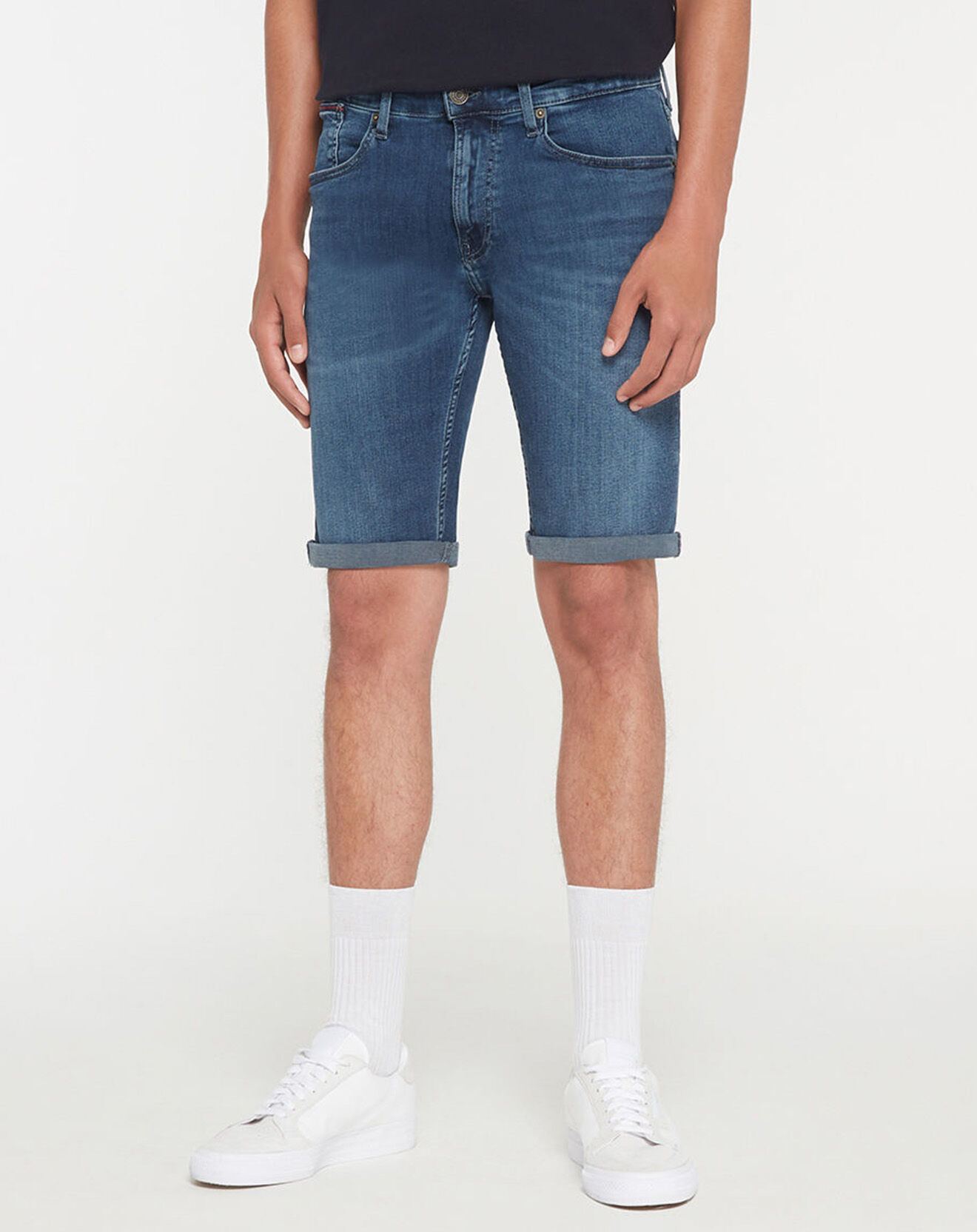 Tommy Jeans Short Ronnie Rlxd bleu jean foncé
