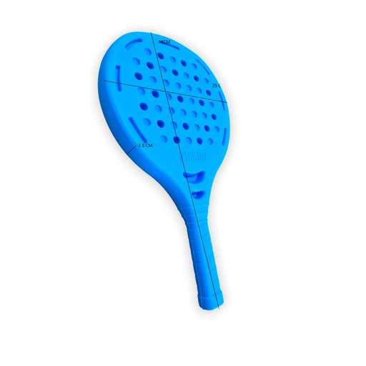 Conjunto de raquete de padel com cabo, estojo e 3 bolas.