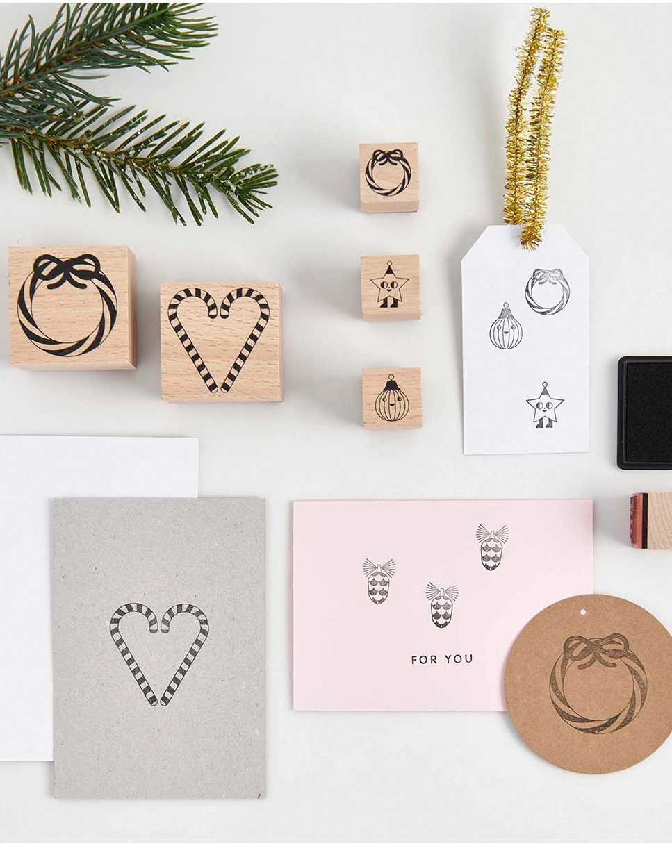 Stempel-Set CHRISTMAS ROCKS! - CANDY CANE 7-teilig