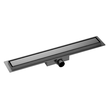 Marho Drip douchegoot met flens en tegelrooster 70 x 7 cm gun metal
