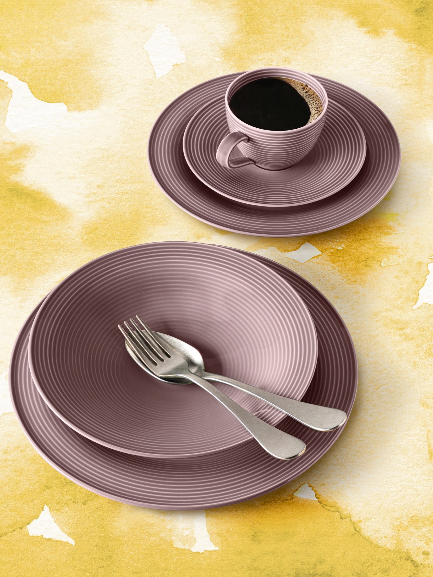 Seltmann Weiden Kaffeetasse BEAT 6er Set 260 ml Altrosa