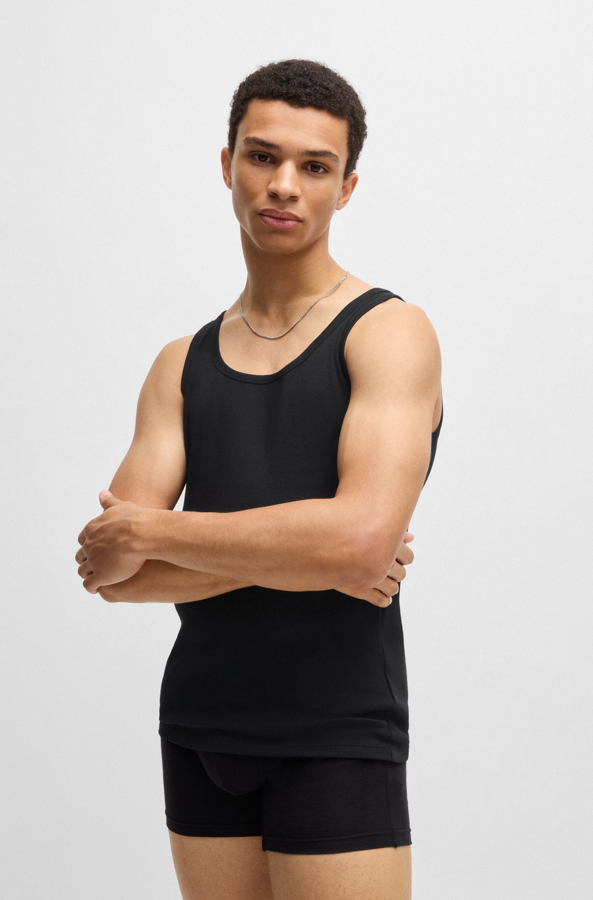 HUGO Underwear Tanktop »Twin Pack«, 2 Stk. mit Markenlabel in Kontrastfarbe