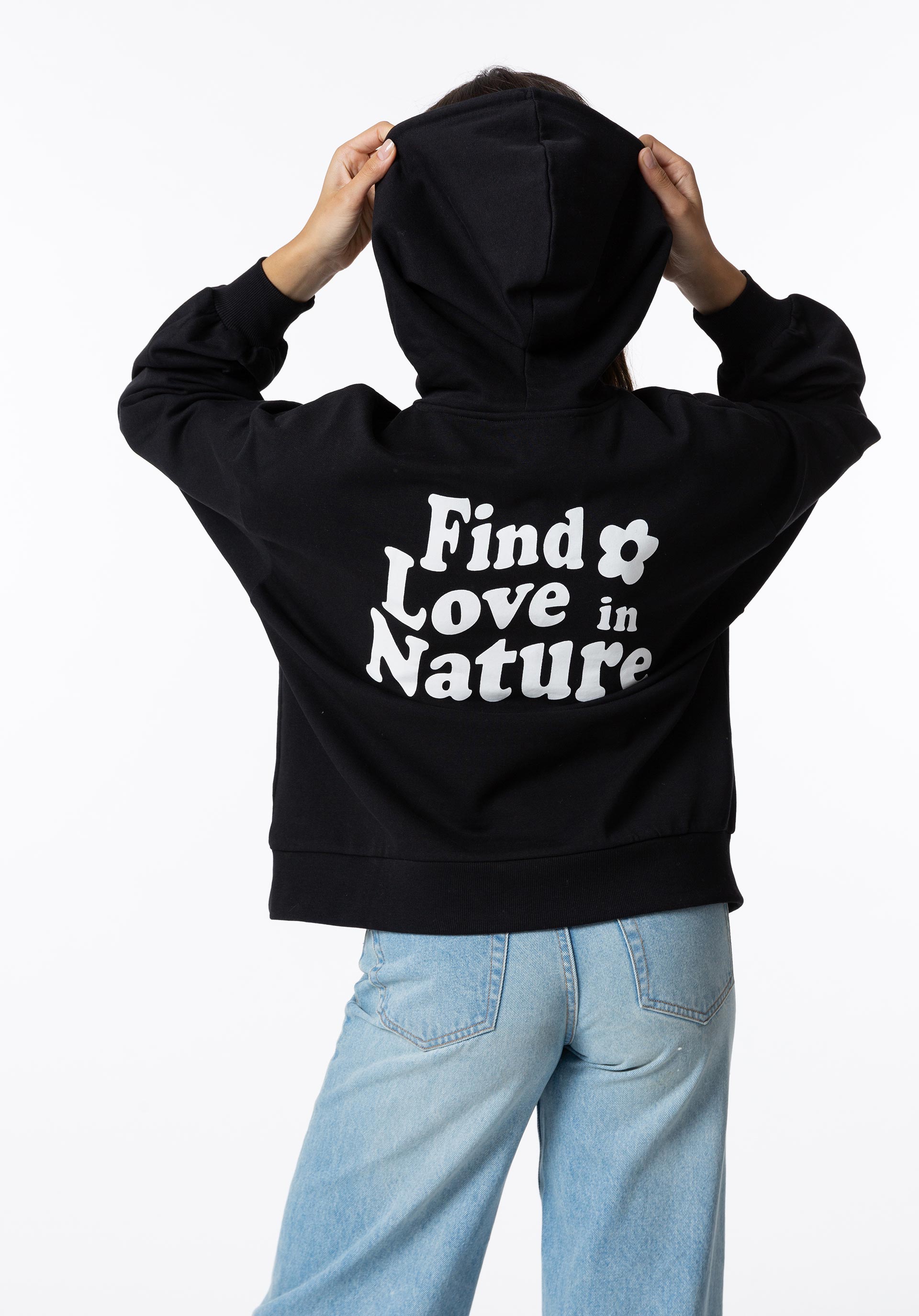 Hoodie com Mensagem nas Costas