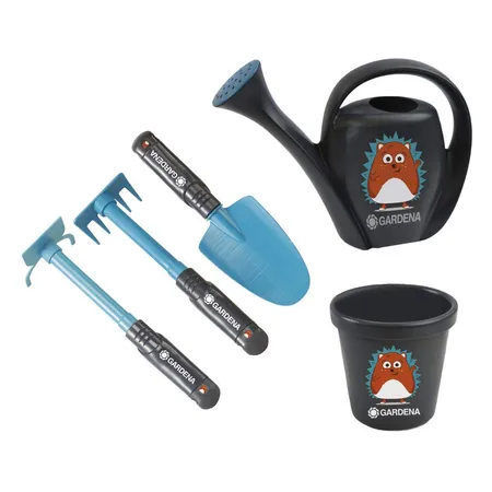 Happy People Gardena Starter Set Igel Schaufel Rechen Hacke 17cm