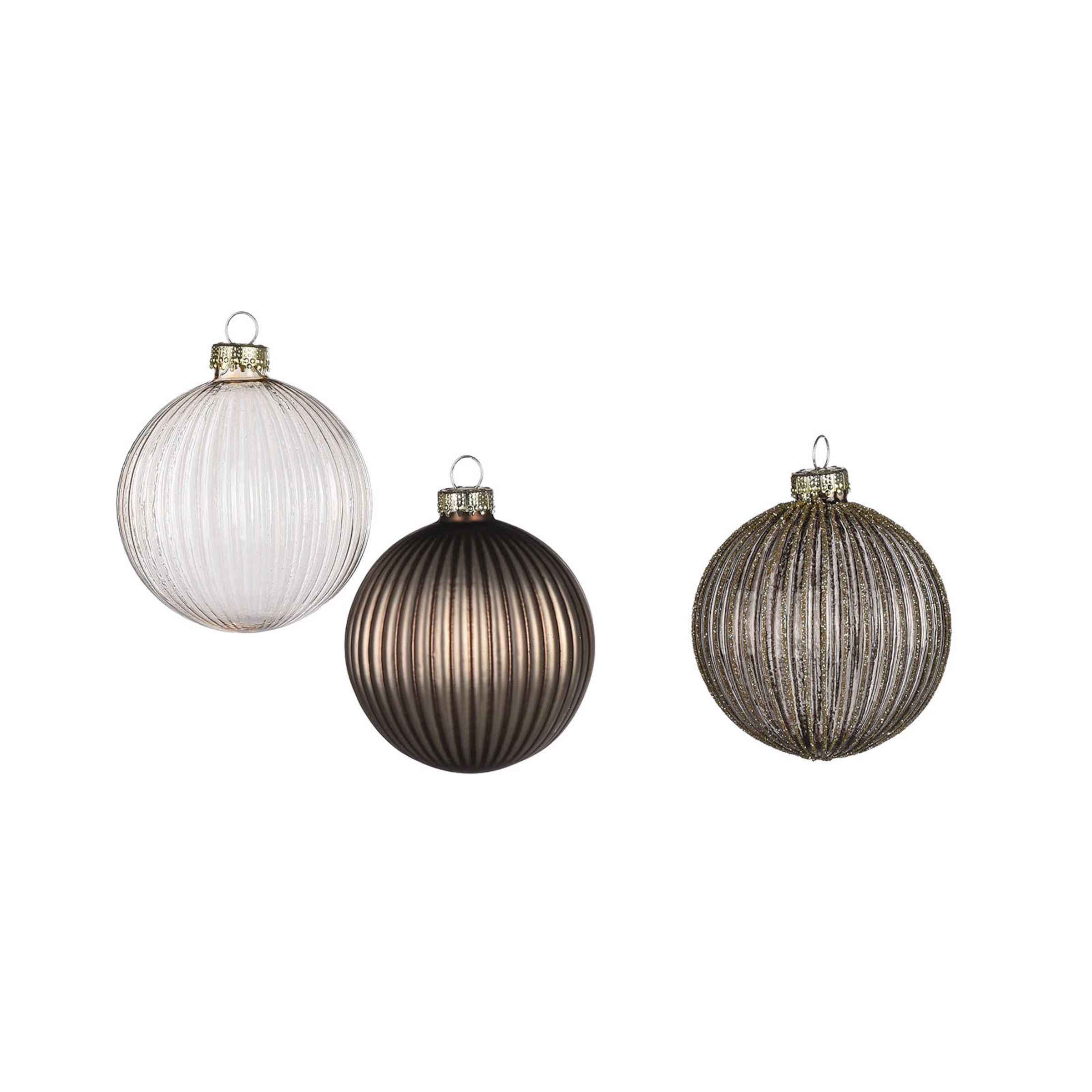 silber-grau, ⌀ 6 cm, 6-teilig