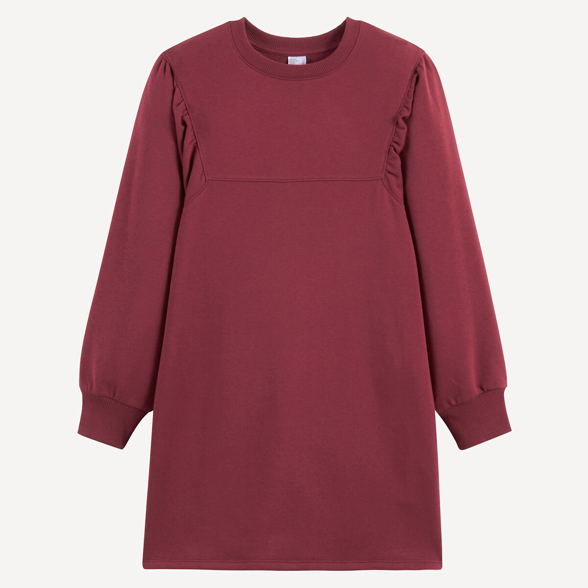 COLEÇÕES LA REDOUTE<br>Vestido de lã polar de manga comprida