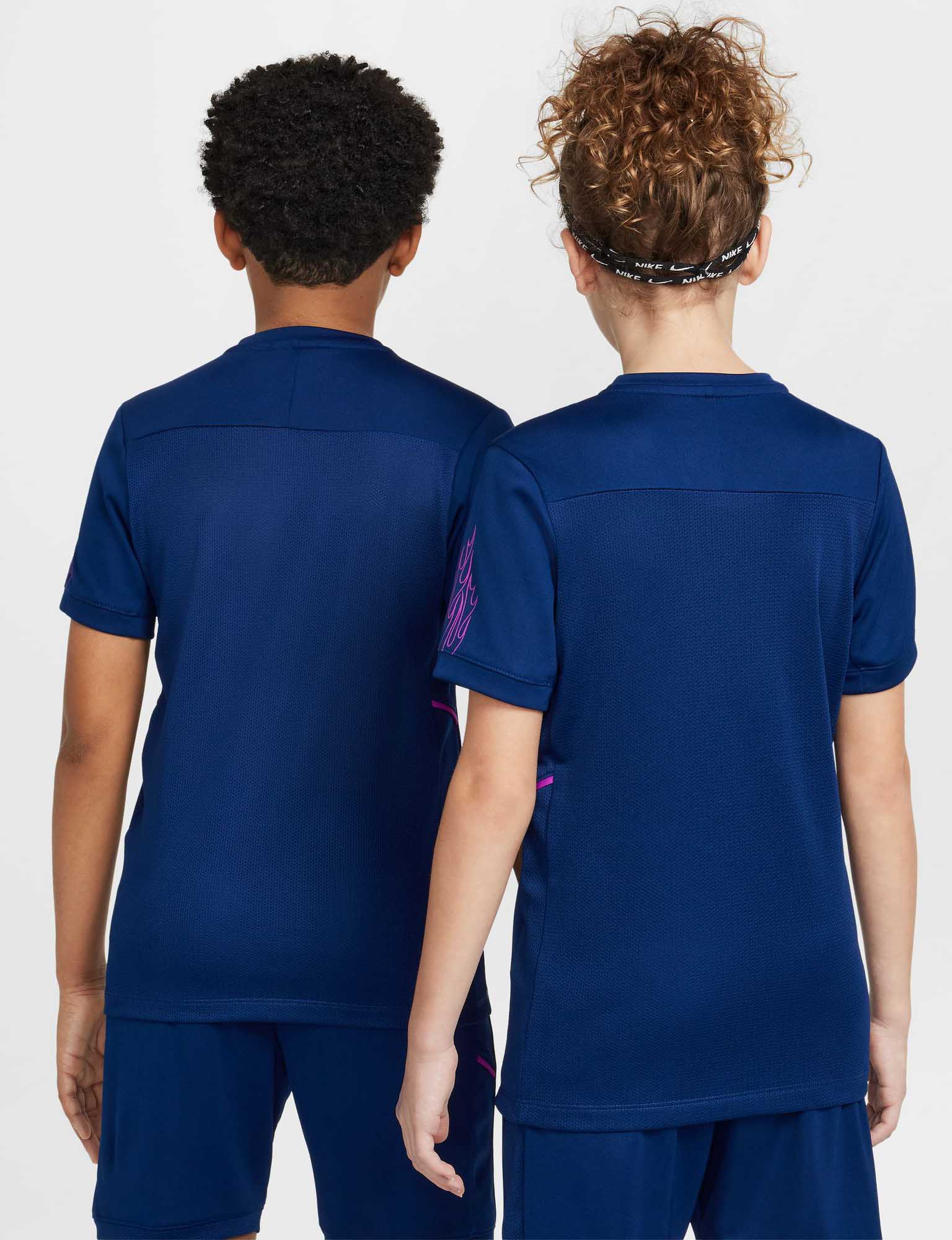 Kylian Mbappé Academy Soccer Top Barn 492/Blue Void/Blue Void/Metallic Gold