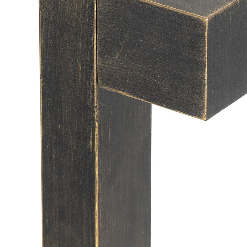 Industriële staande buitenlamp antiek goud 35 cm IP44 - Baleno