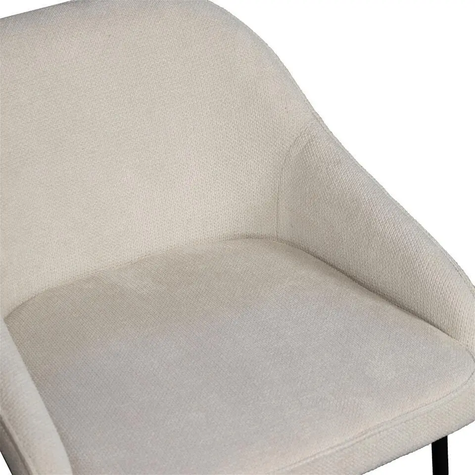 Barstoel Beige - Zithoogte 65cm - Scandinavisch - Stoel Maxime - Set van 2