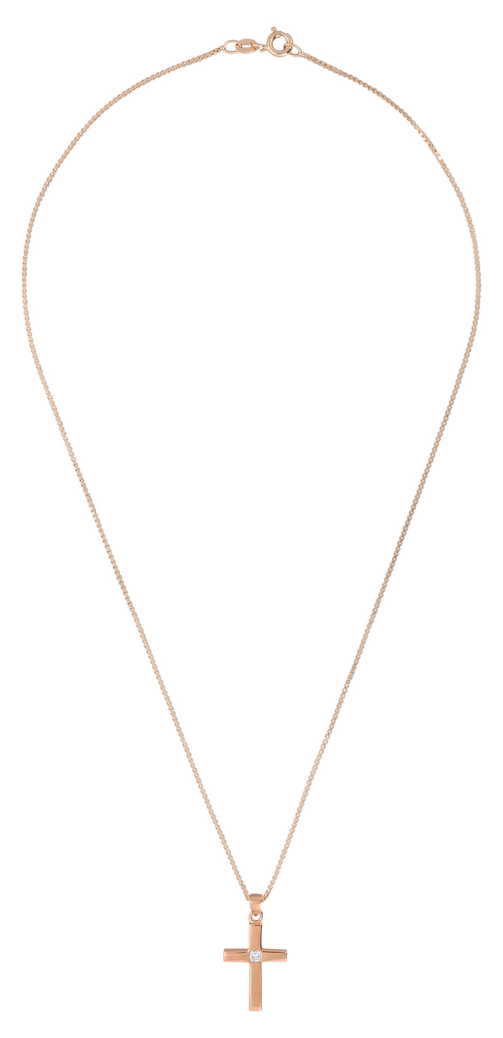 Kette - Rosé Cross Pendant