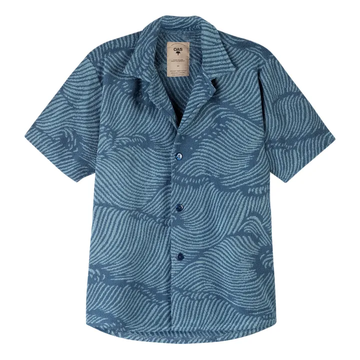 OAS Chemisette Wavy Cuba Eponge | Bleu marine