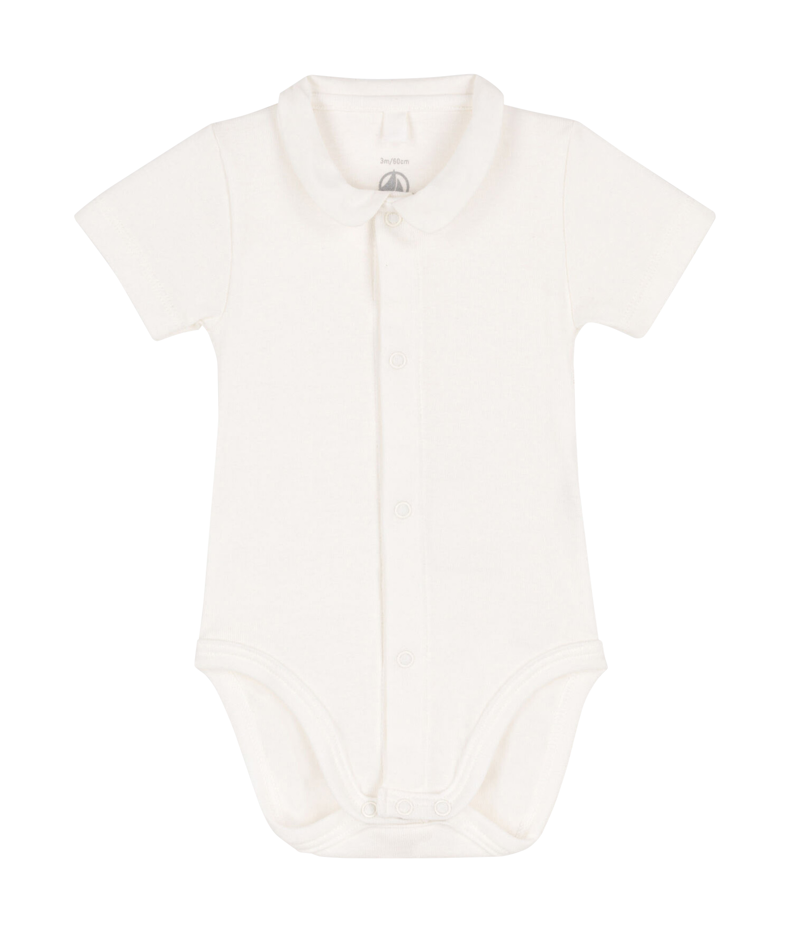Body avec col claudine en coton | Blanc