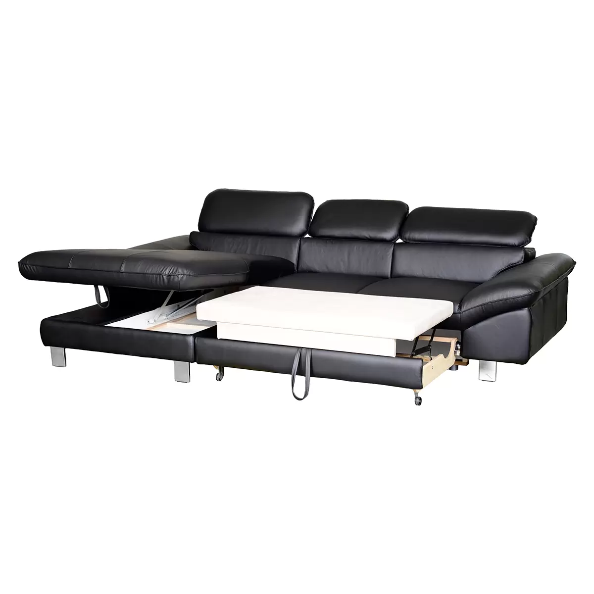 Ecksofa Driver 191 x 126 Schwarz