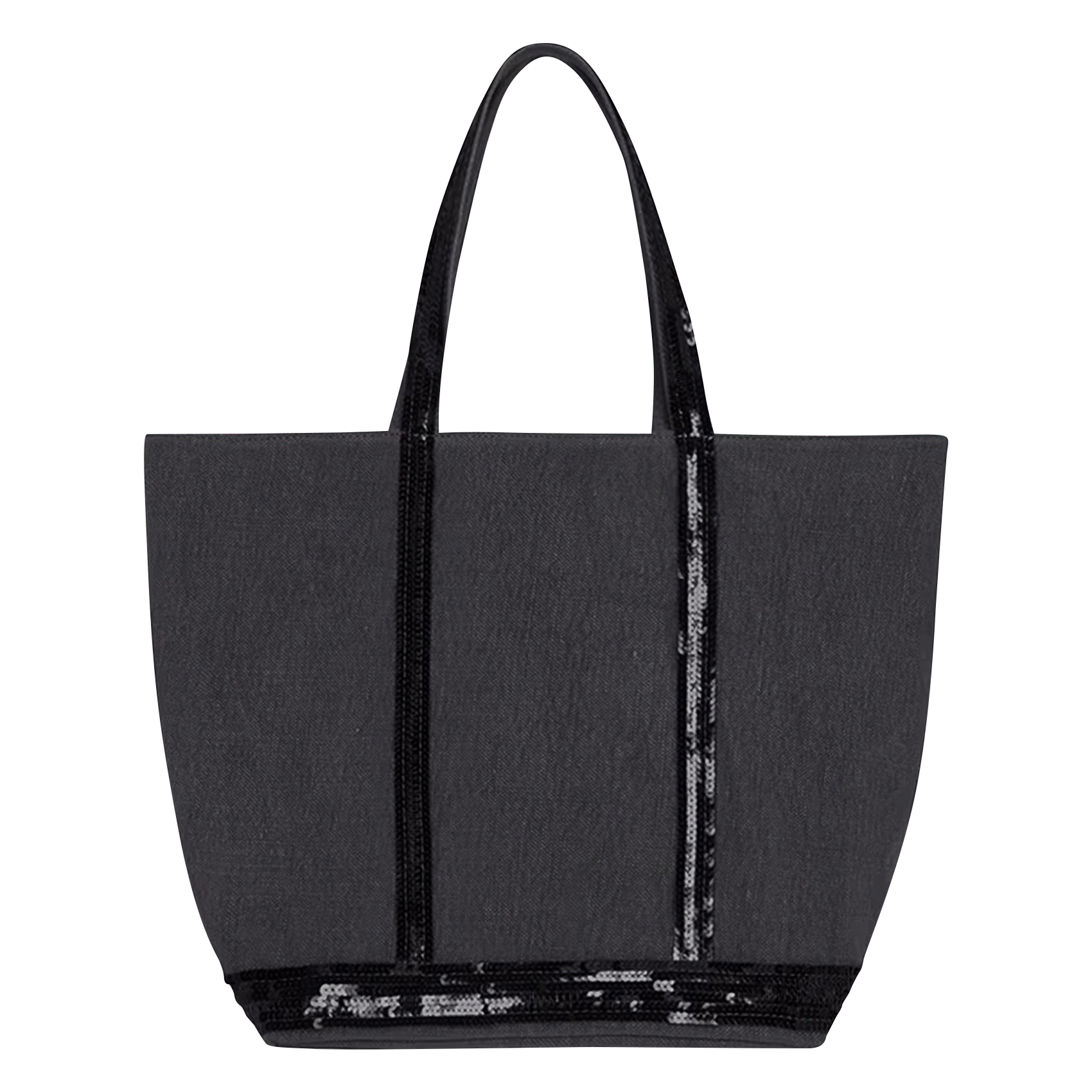 Cabas en lin | Noir