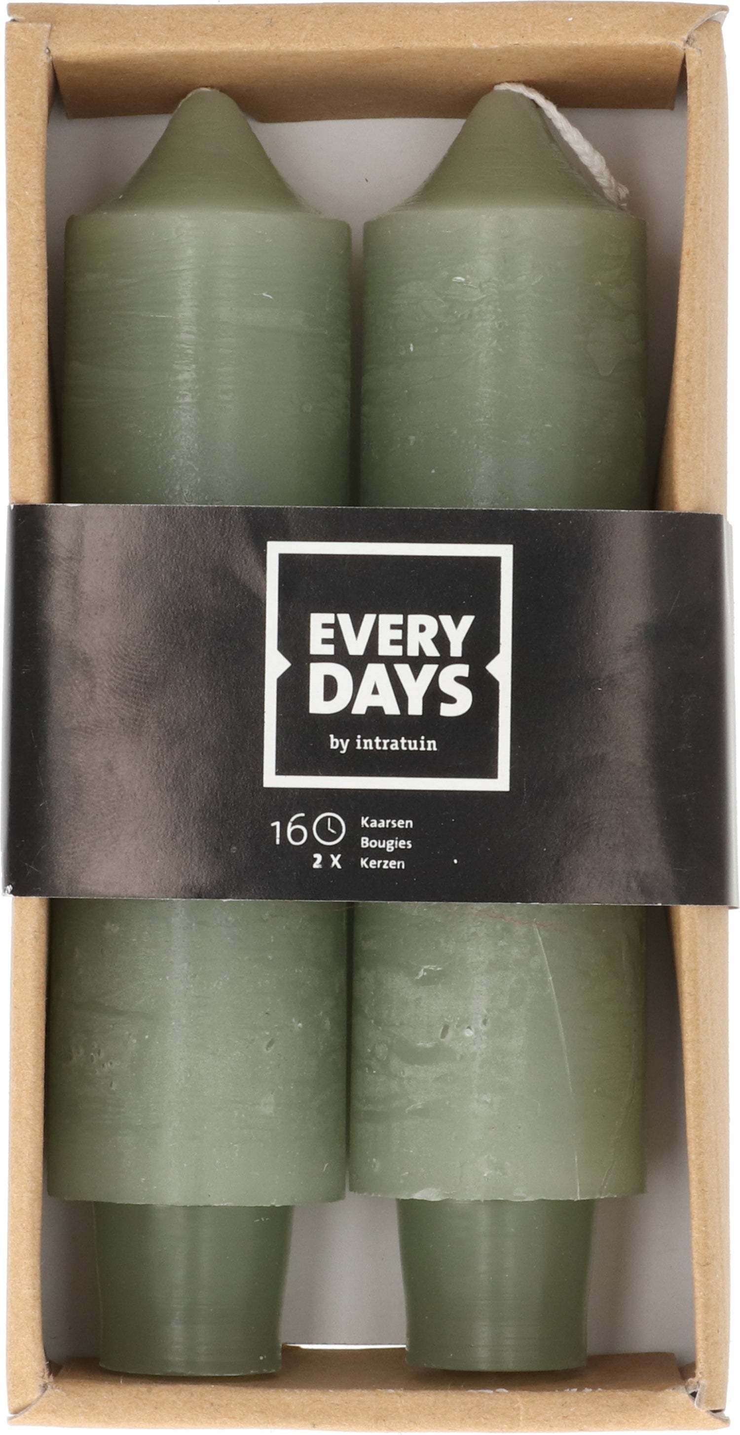 Everydays dinerkaars Rustiek licht groen 16 uur 2 stuks
