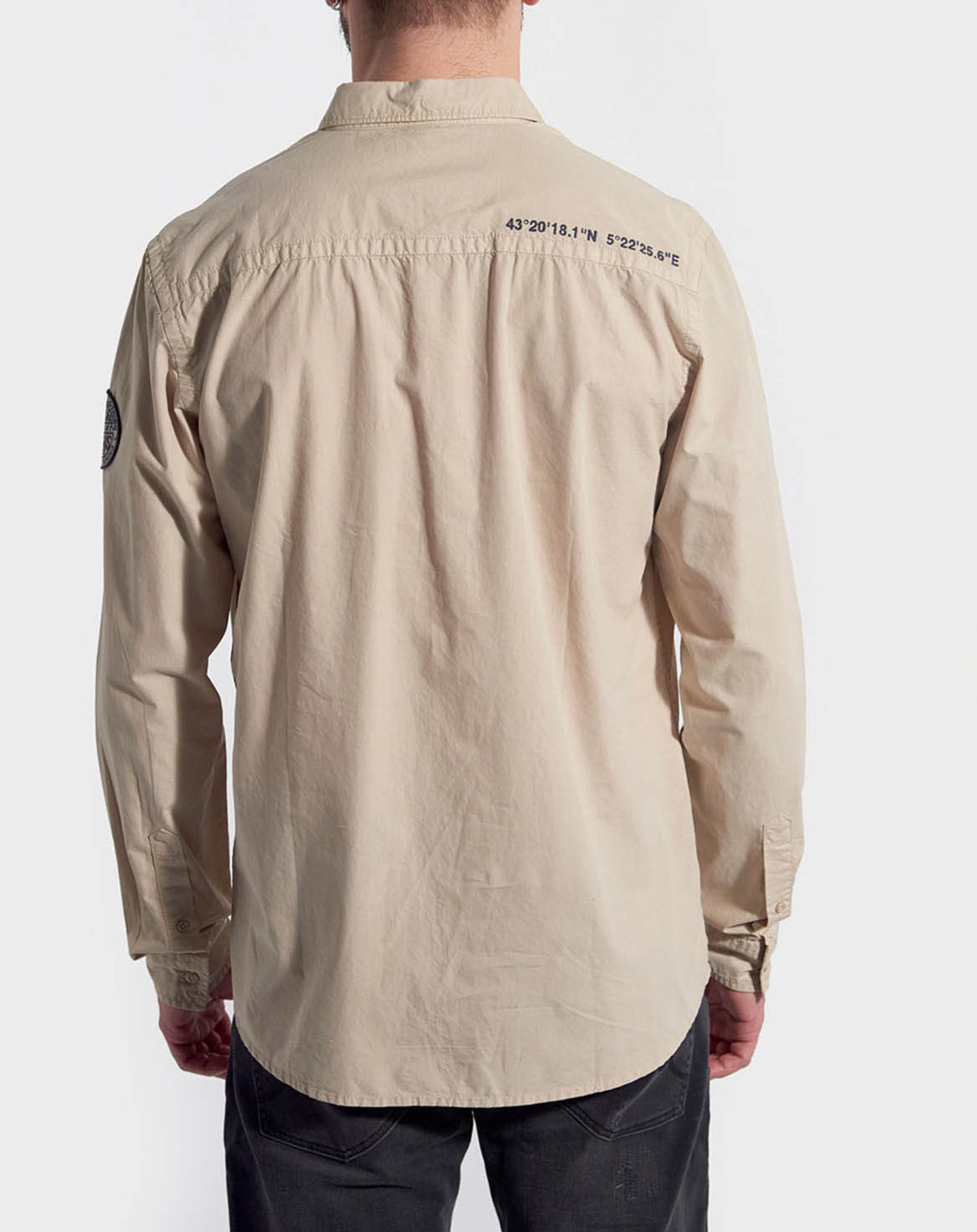 Kaporal 5 Chemise Regular Fit Wammoe beige