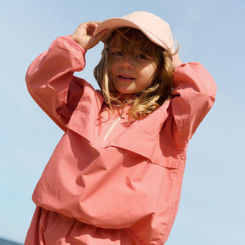 Køb Wheat Red Check Lightweight Shell Jakke Skyen