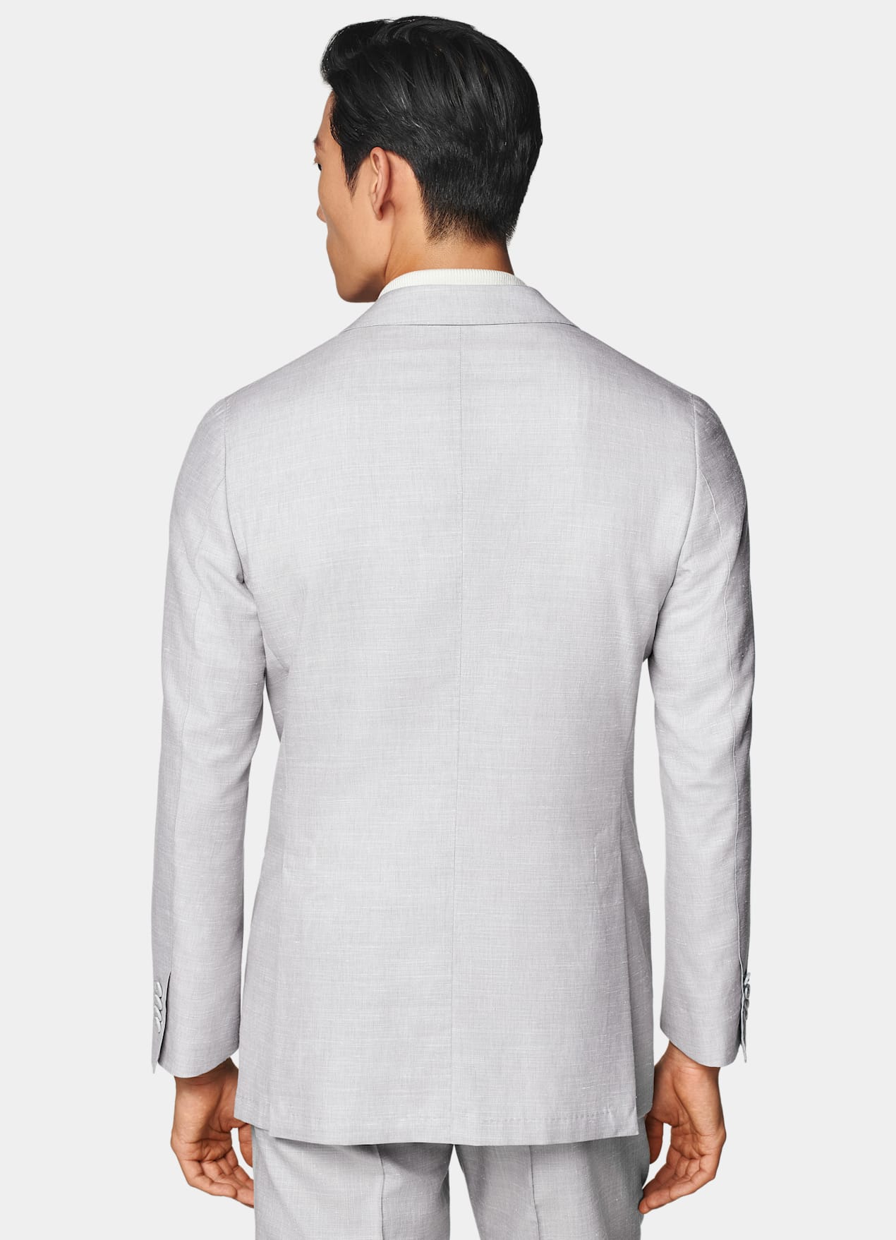 Costume Havana coupe Tailored gris clair