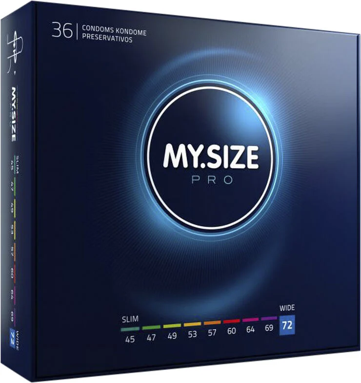 MY-SIZE MY. SIZE Pro 72 mm - 36 pieces Clear